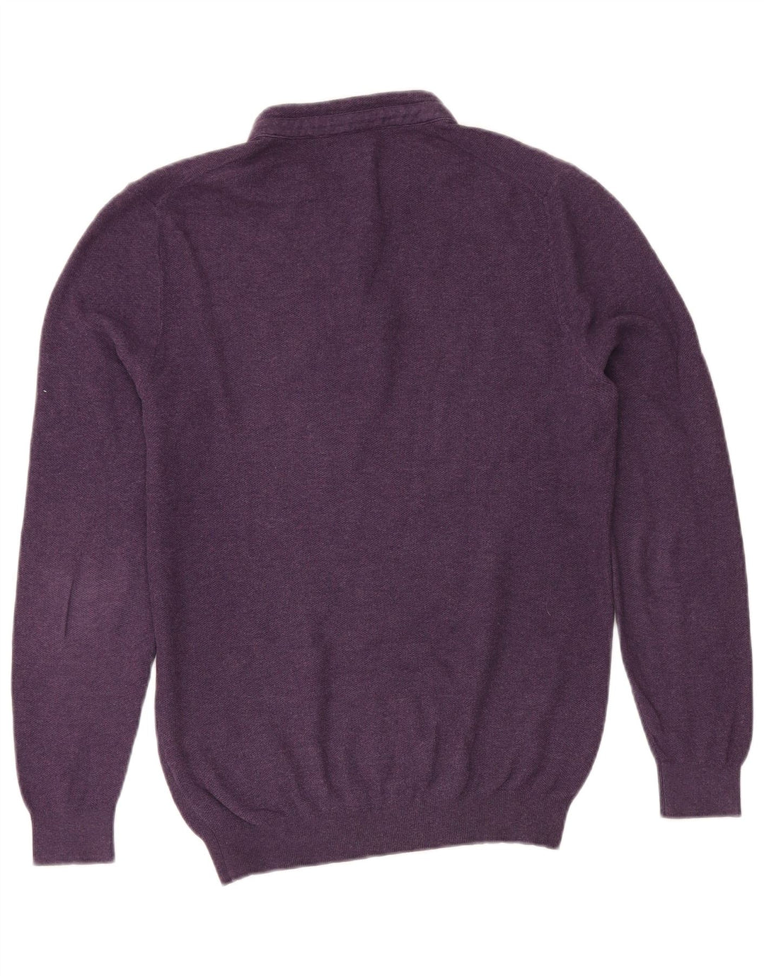 Massimo Dutti Pull à col boutonné pour homme Taille L Violet