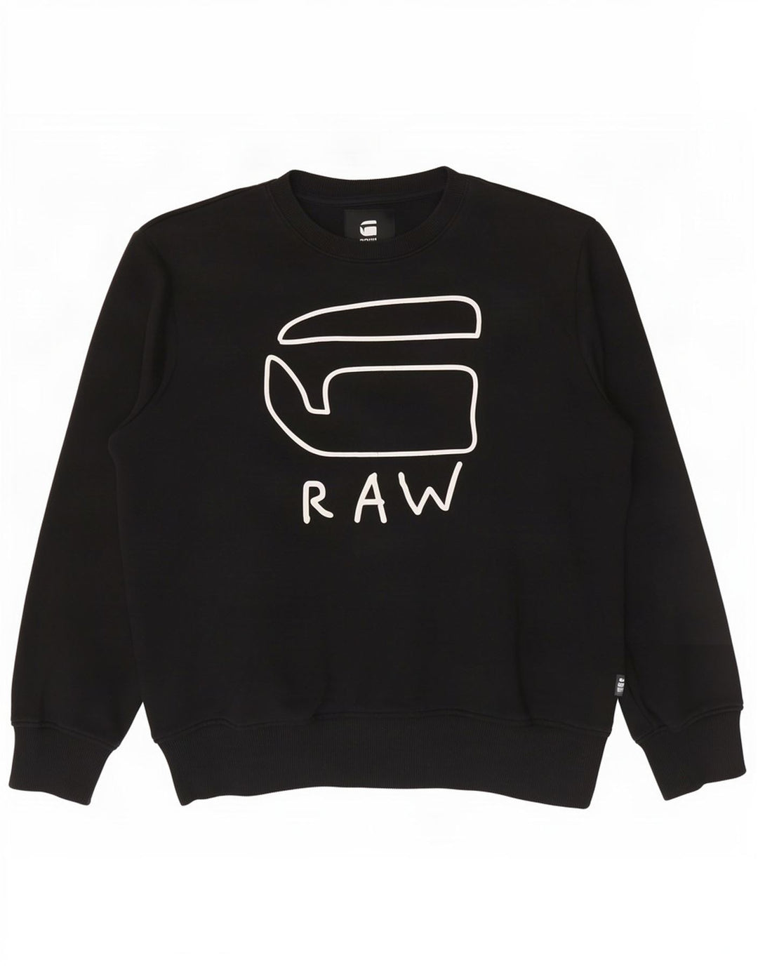 G-Star Sweat-shirt graphique pour hommes, grand coton noir