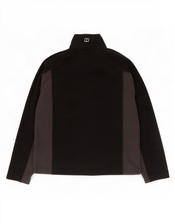 Berghaus Pull polaire à col zippé pour femme UK 14 Medium Black Colourblock
