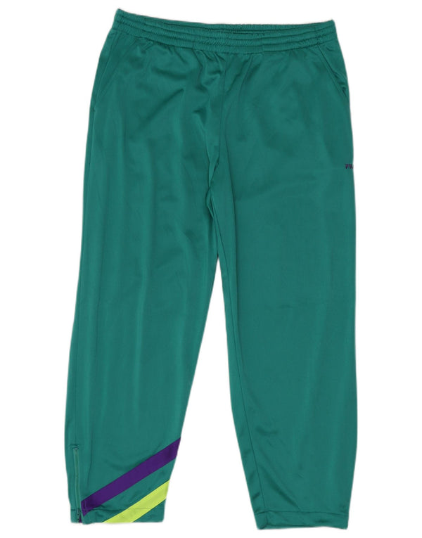 FILA Pantalon de survêtement pour homme IT 54 2XL Turquoise rayé