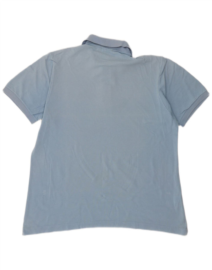 LACOSTE Polo Homme Taille 7 2XL Bleu Coton