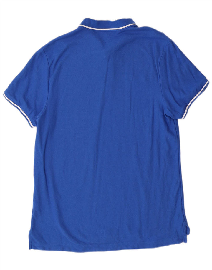 Nike Polo coupe classique pour homme en coton bleu moyen