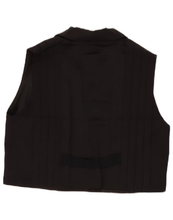 Zara Femme Gilet UK 18 XL Noir Viscose