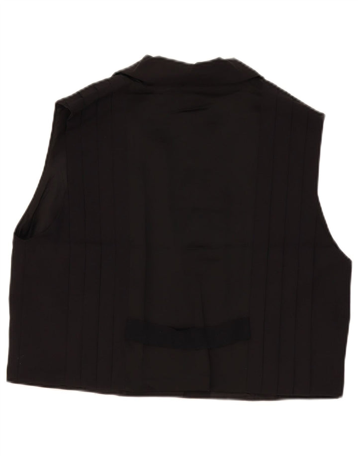 Zara Femme Gilet UK 18 XL Noir Viscose