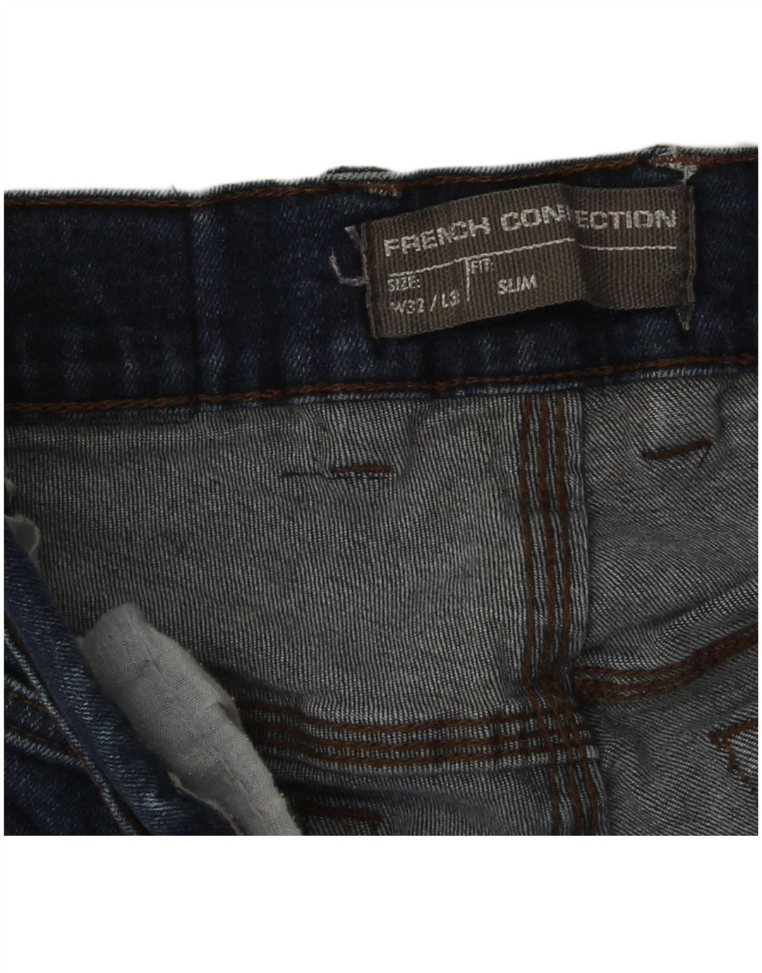 French Connection Jean Slim Femme W32 L32 Bleu
