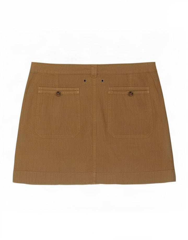 Massimo Dutti Mini-jupe Femme Medium W30 Beige