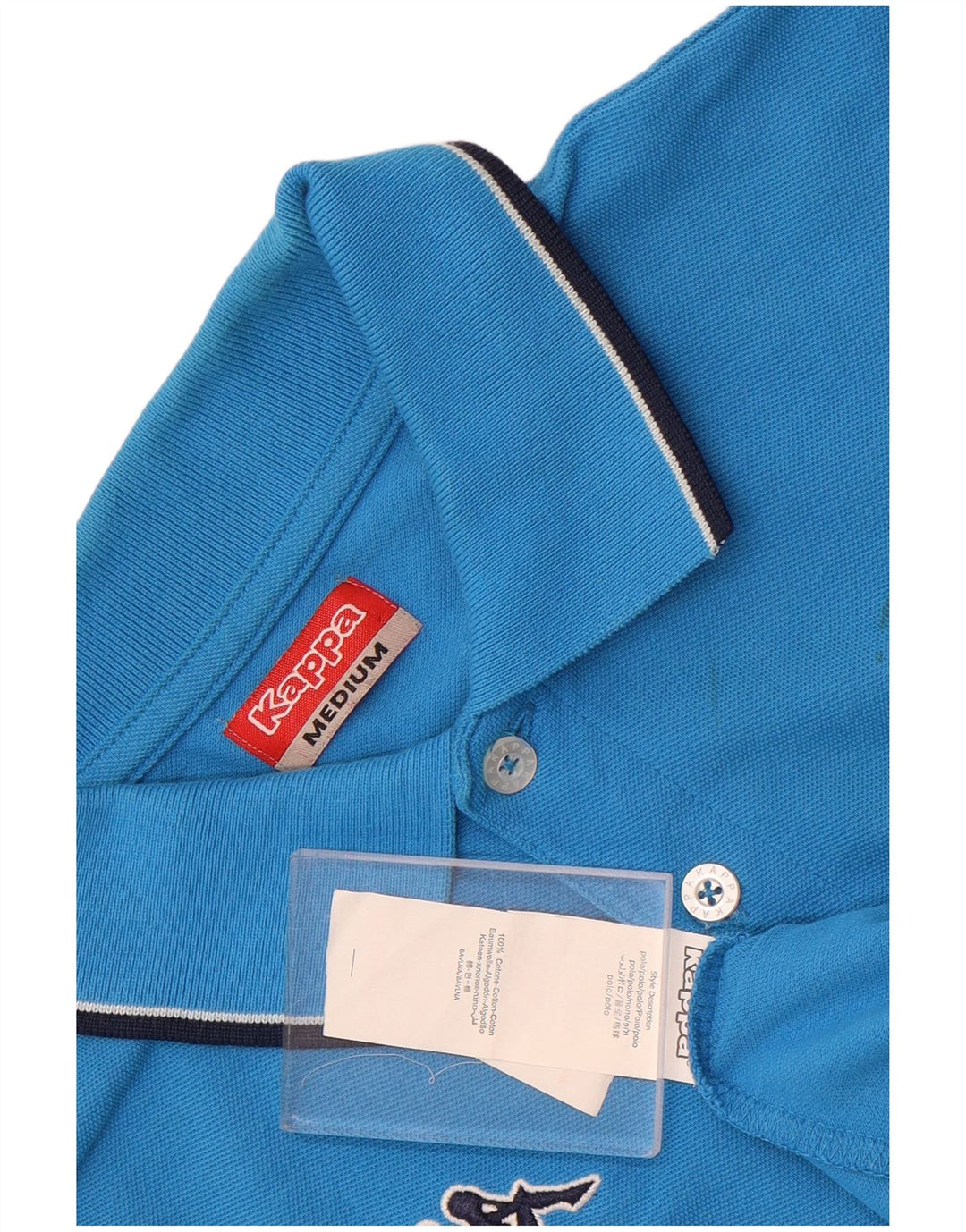 Kappa Polo Homme Bleu Moyen Coton
