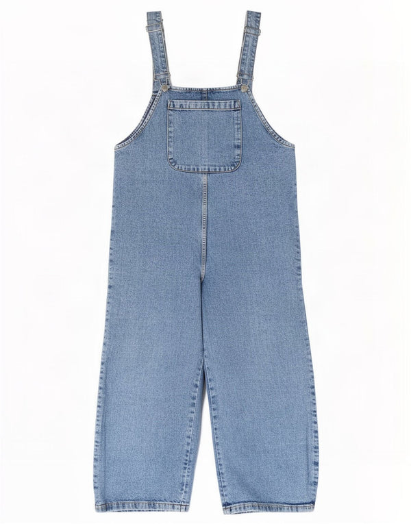 Zara Femme Salopette Loose Jeans Large W40 L25 Bleu Coton
