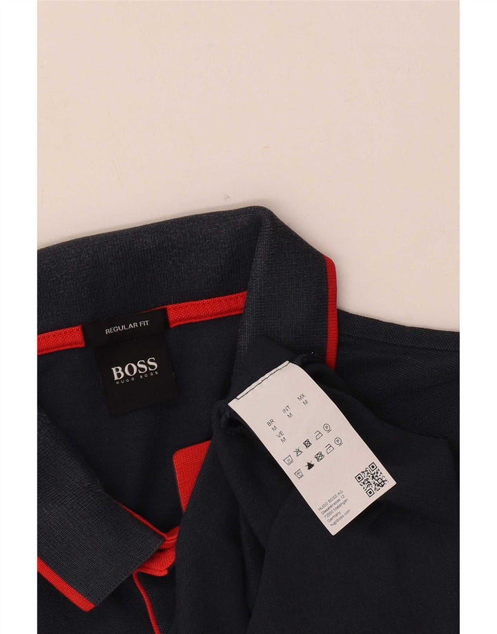 Hugo Boss Polo Regular Fit Bleu Marine Moyen Coton