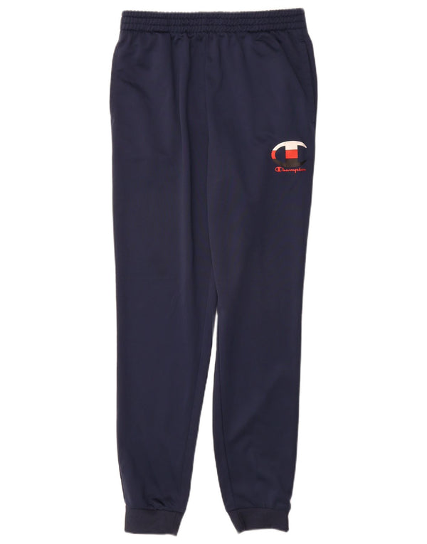 Champion Pantalon de survêtement graphique pour garçon 13-14 ans XL Bleu marine