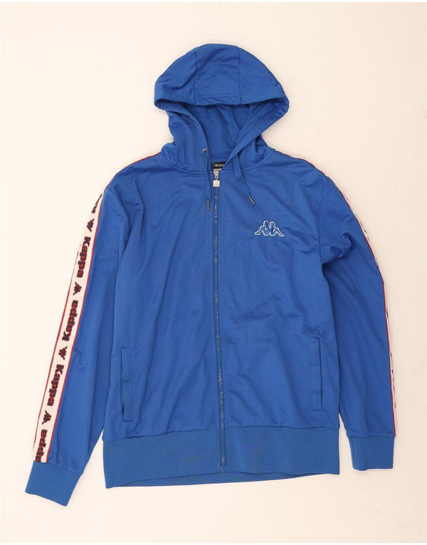 Kappa Veste de survêtement graphique pour homme XL Bleu Colorblock Polyester