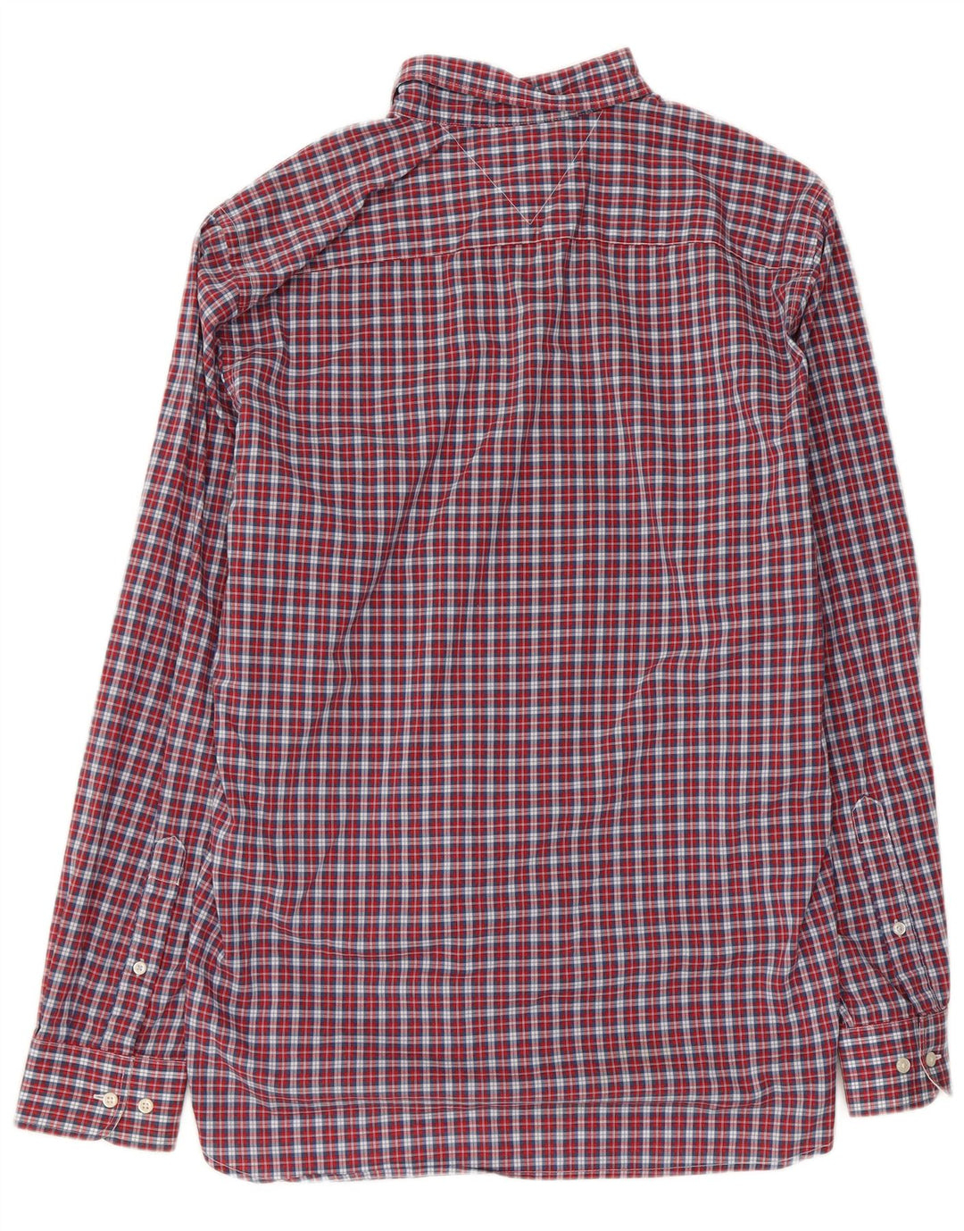 Tommy Hilfiger Chemise coupe classique pour homme en coton à carreaux rouges