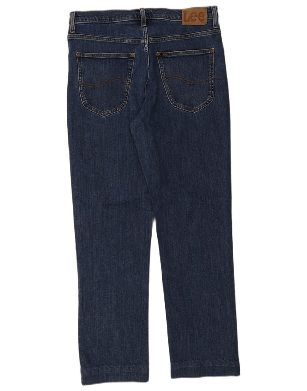 Lee Jean Droit Brooklyn Homme W34 L29 Bleu Coton