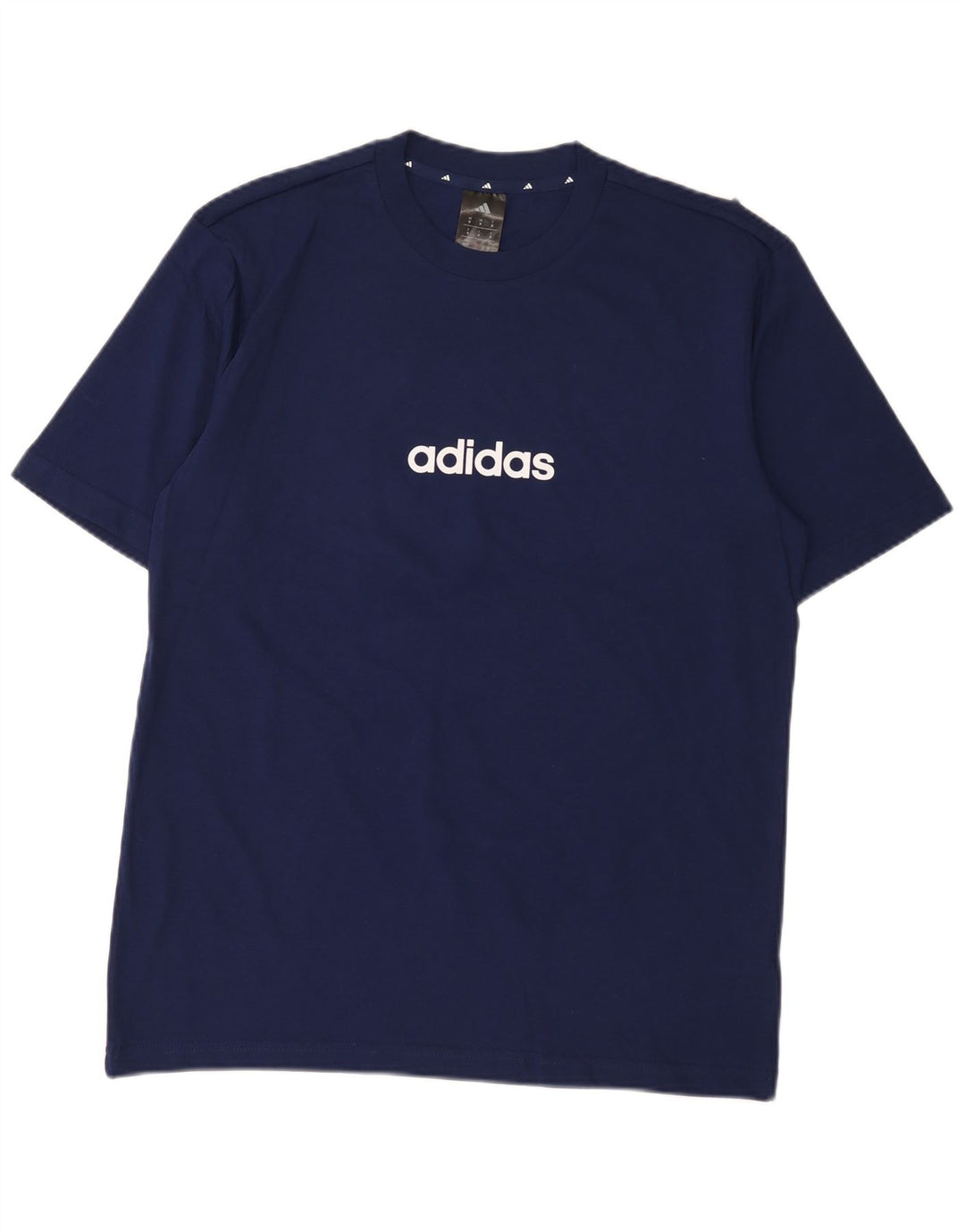 Adidas T-Shirt Graphique Homme Bleu Marine Moyen Coton