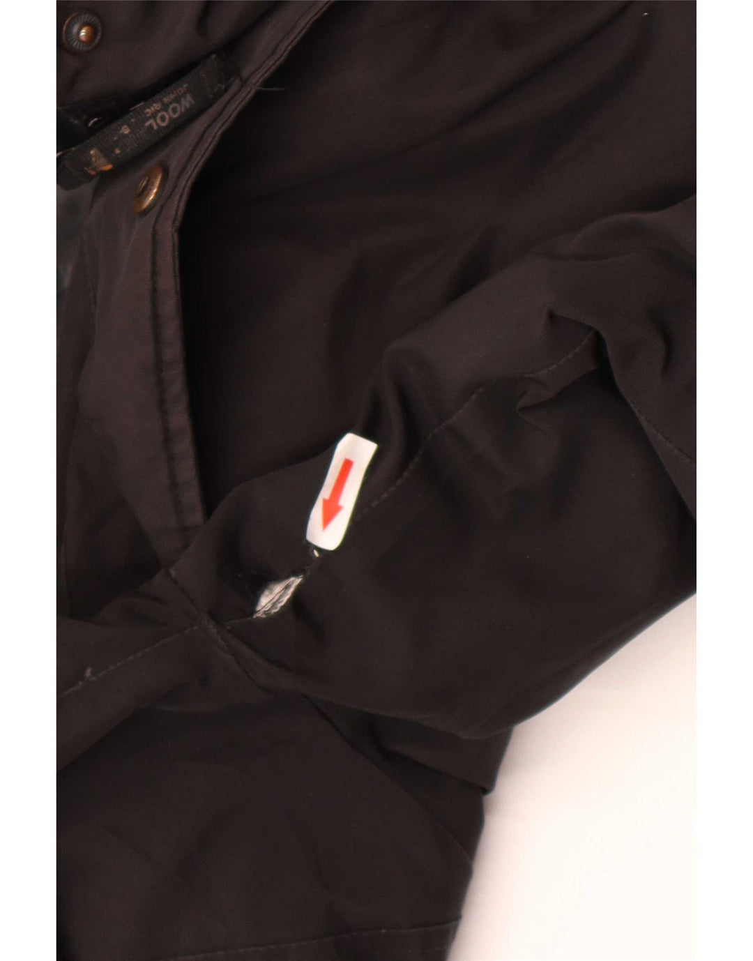 Woolrich Parka à capuche pour femme UK 12 Medium Noir