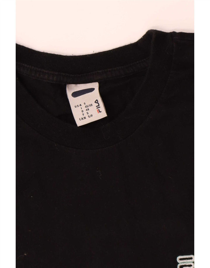 Fila T-Shirt Homme Haut Petit Noir Coton