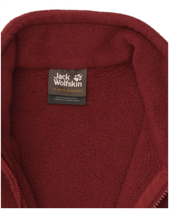 Jack Wolfskin Veste polaire pour femme UK 10/12 Polyester bordeaux moyen