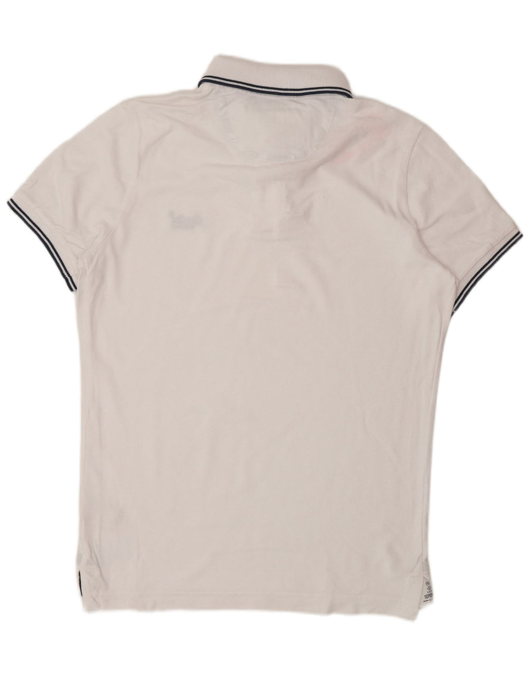 SUPERDRY Polo Homme XL Blanc Coton