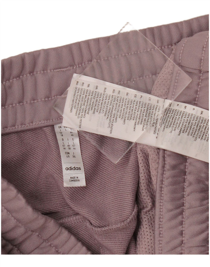 ADIDAS Pantalon de survêtement pour femme Joggers UK 16/18 Large Violet Polyester