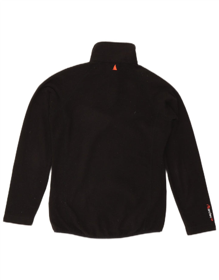 MUSTO Pull polaire à col zippé pour femme UK 8 Small Noir Polyester