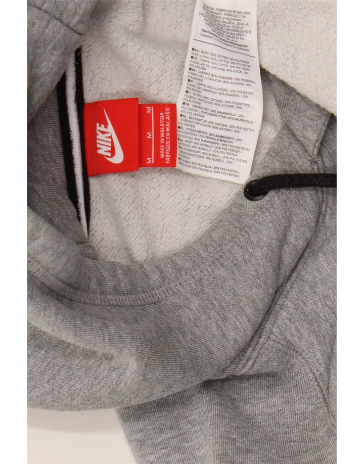 Nike Pull à capuche graphique en coton moucheté gris moyen pour homme