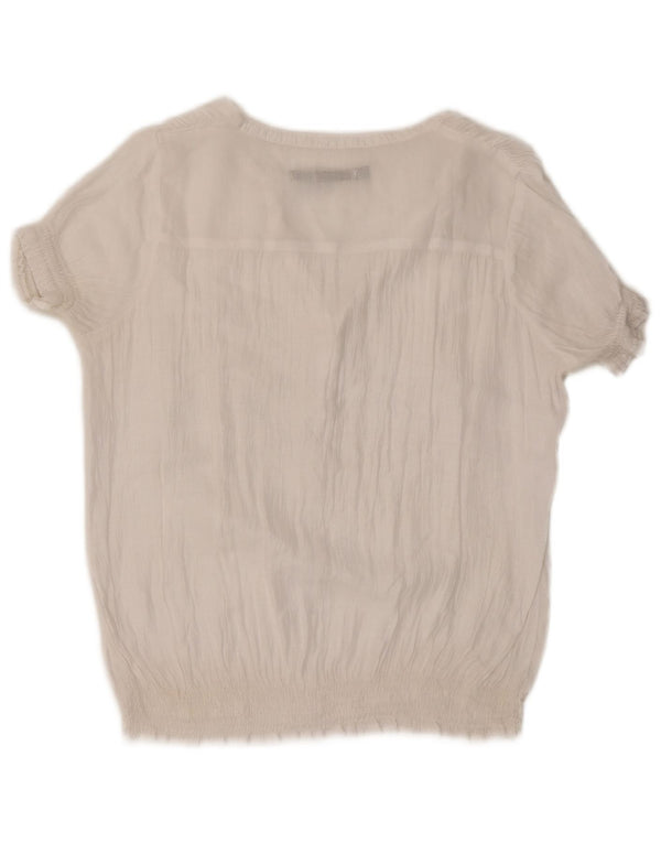 Zara Chemisier Femme UK 16 Large Blanc