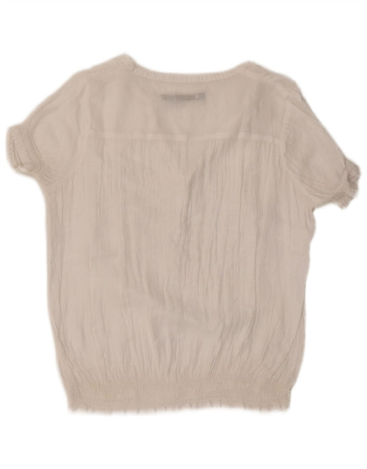 Zara Chemisier Femme UK 16 Large Blanc