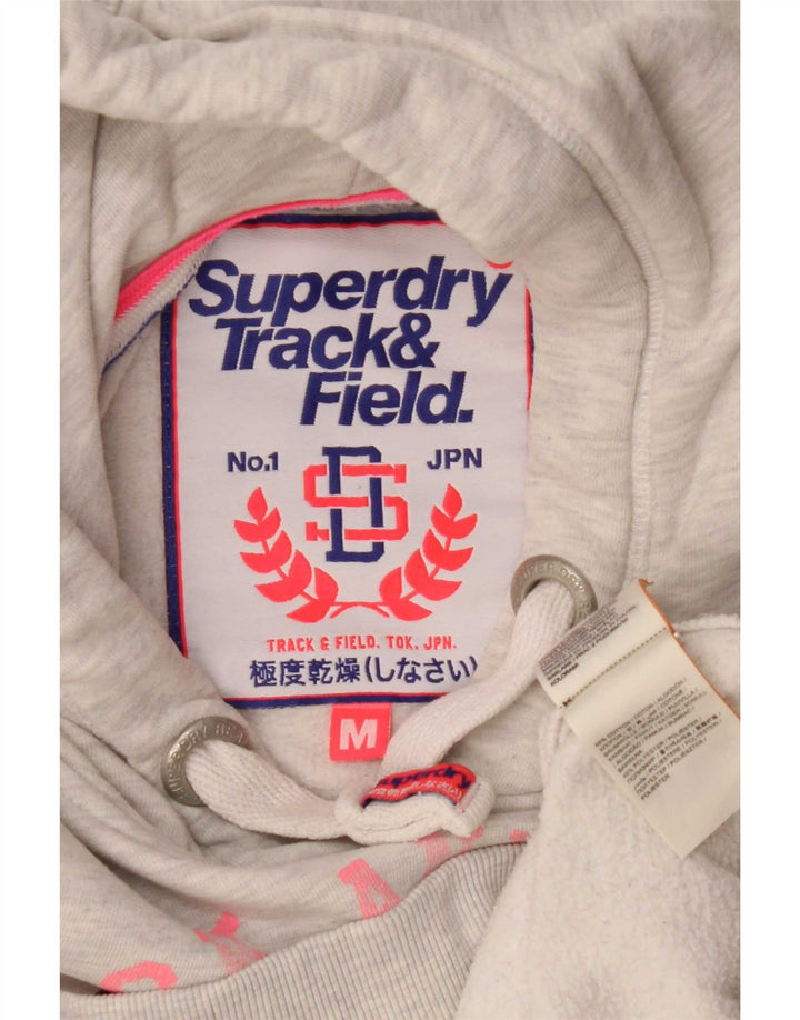 Superdry Pull à Capuche Graphique Homme Gris Moyen Coton