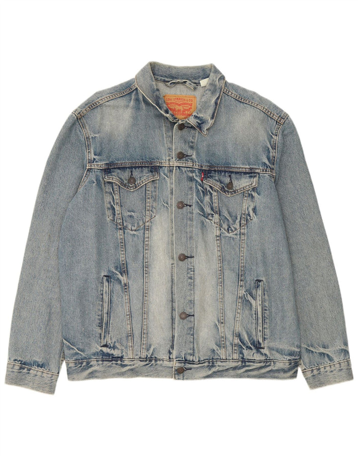 Levi's Veste en Jean Homme UK 42 XL Bleu Coton