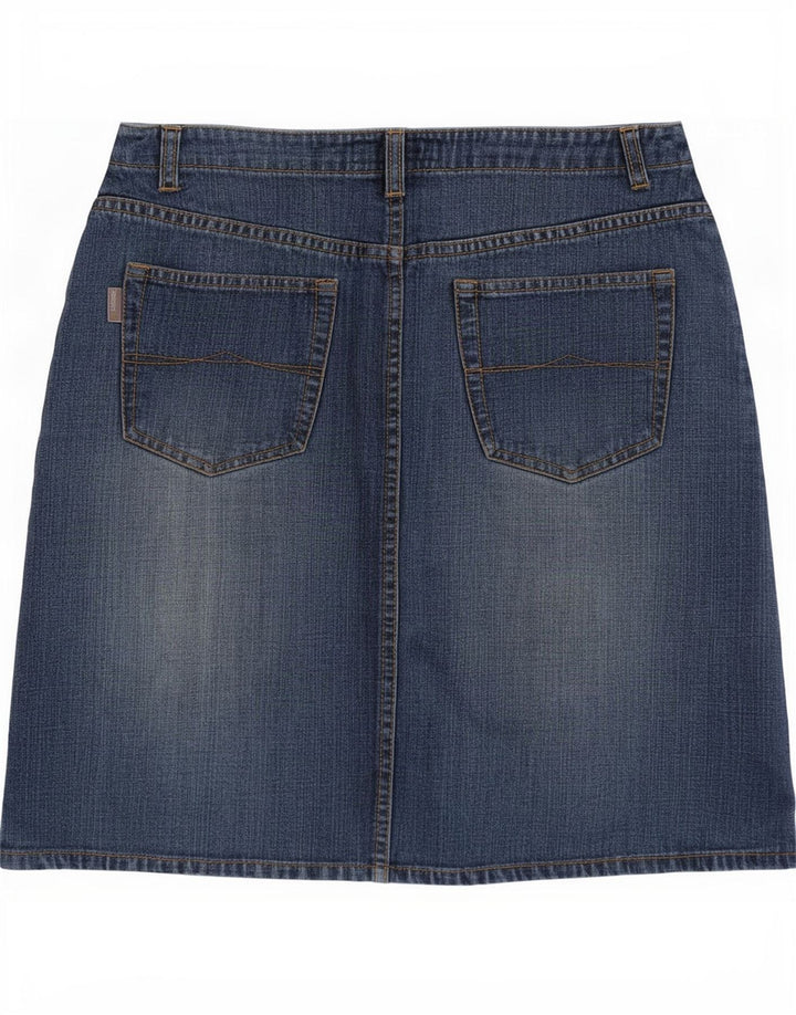 Esprit Mini jupe en jean pour femme EU 36 Small W26 Bleu Coton