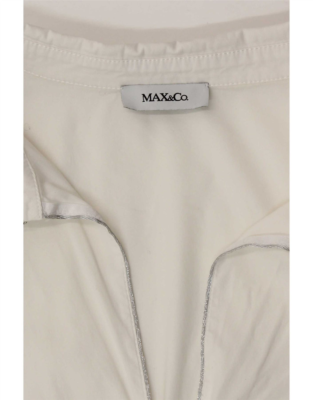 Max & Co. Chemise pull pour femme UK 12 Medium Blanc