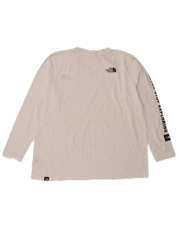 THE NORTH FACE Haut graphique à manches longues pour femme UK 18 XL Blanc