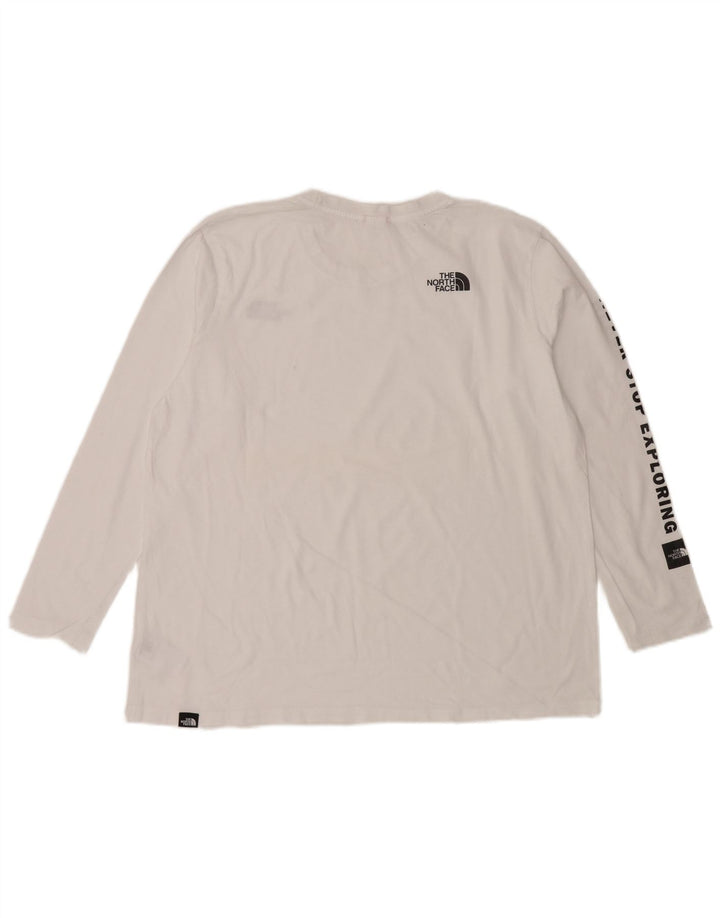THE NORTH FACE Haut graphique à manches longues pour femme UK 18 XL Blanc