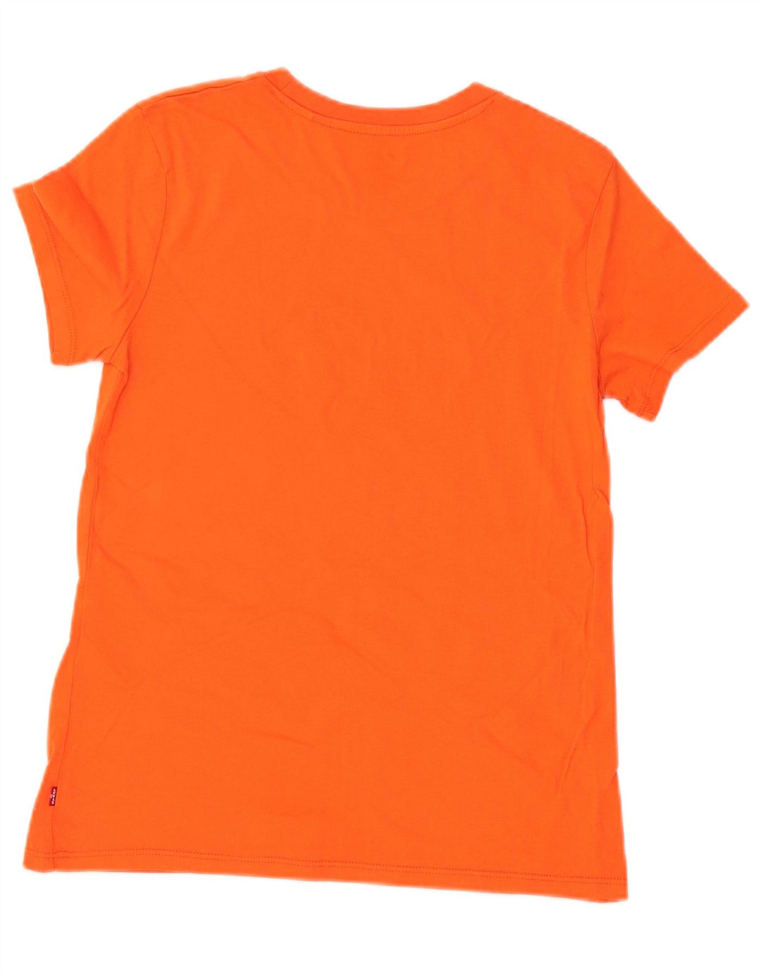 LEVI'S T-shirt graphique pour femme UK 6 XS Orange Coton