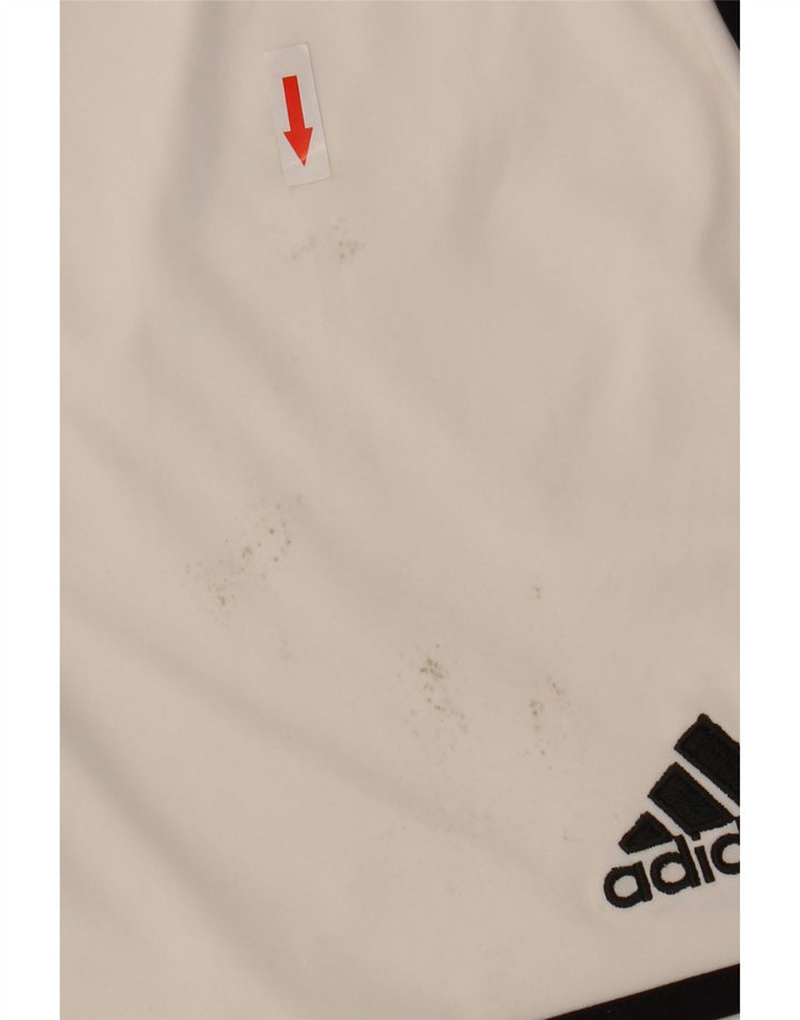 Adidas Short de sport pour homme Petit polyester blanc