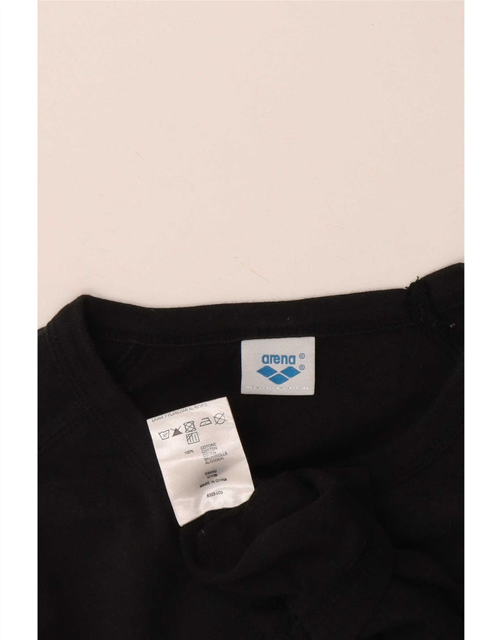 Arena T-Shirt Graphique Homme Noir Moyen Coton