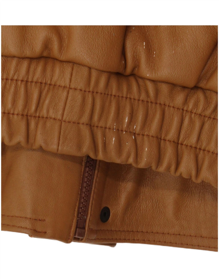 Pointers Veste en cuir coupe ample pour homme UK 38 Cuir marron moyen