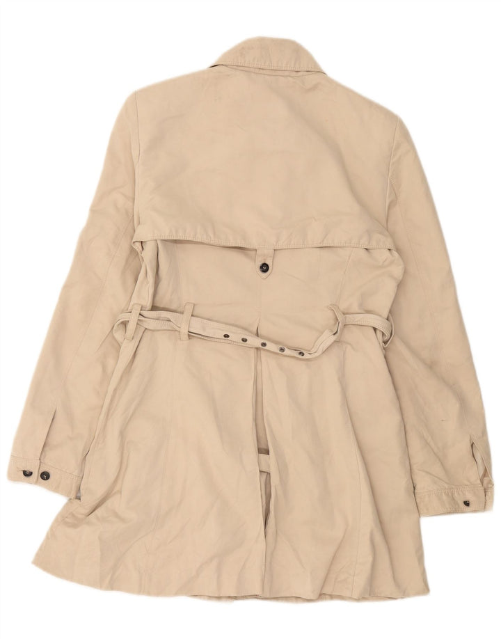 Zara Trench Femme UK 12 Polyester Beige Moyen