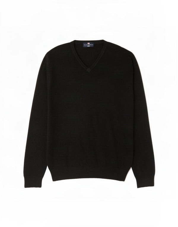 Marks & Spencer Pull col V pour homme en acrylique noir Taille L