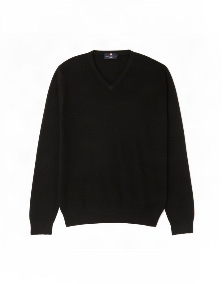 Marks & Spencer Pull col V pour homme en acrylique noir Taille L