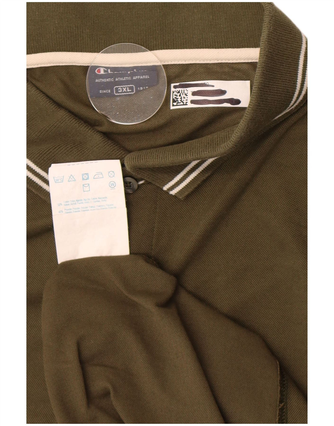 Champion Polo Homme 3XL Kaki Coton