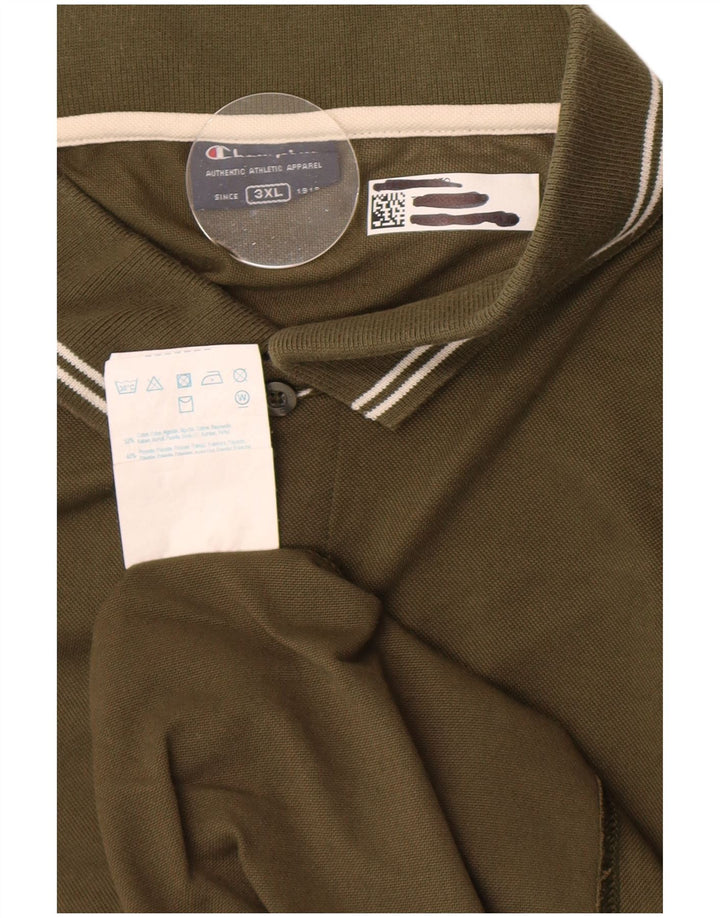 Champion Polo Homme 3XL Kaki Coton