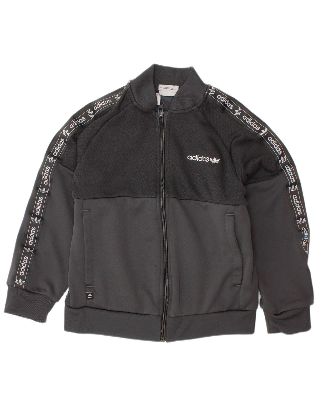 ADIDAS Veste de survêtement graphique pour garçon 6-7 ans Gris Polyester