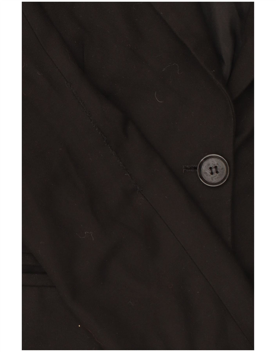 Veste Blazer Femme Benetton 2 Boutons IT 42 Medium Noir Polyester