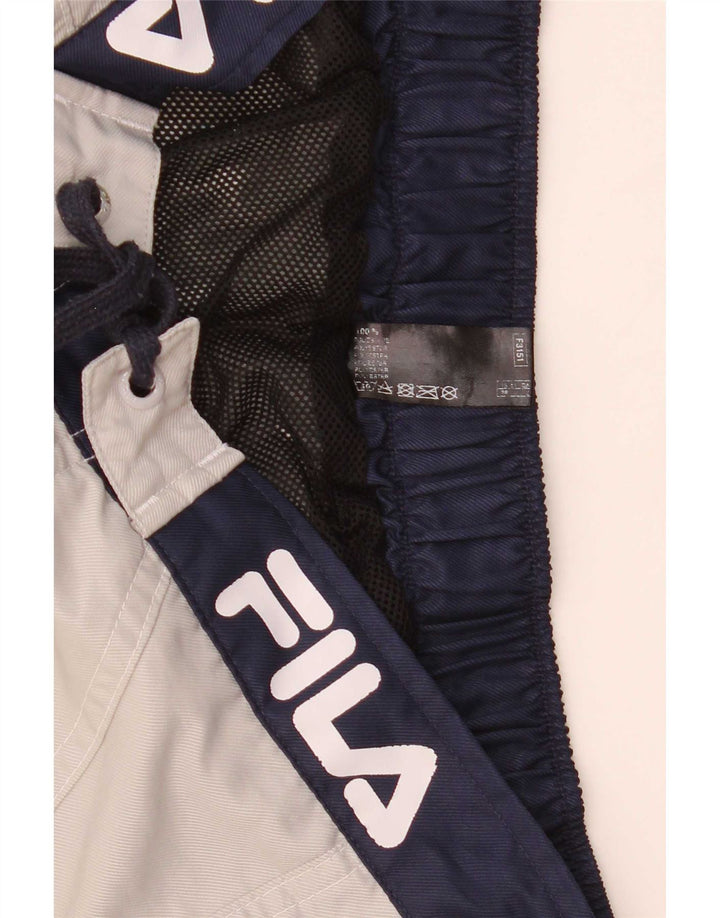 Fila Short de Bain Graphic Homme Gris Moyen Polyester Colorblock