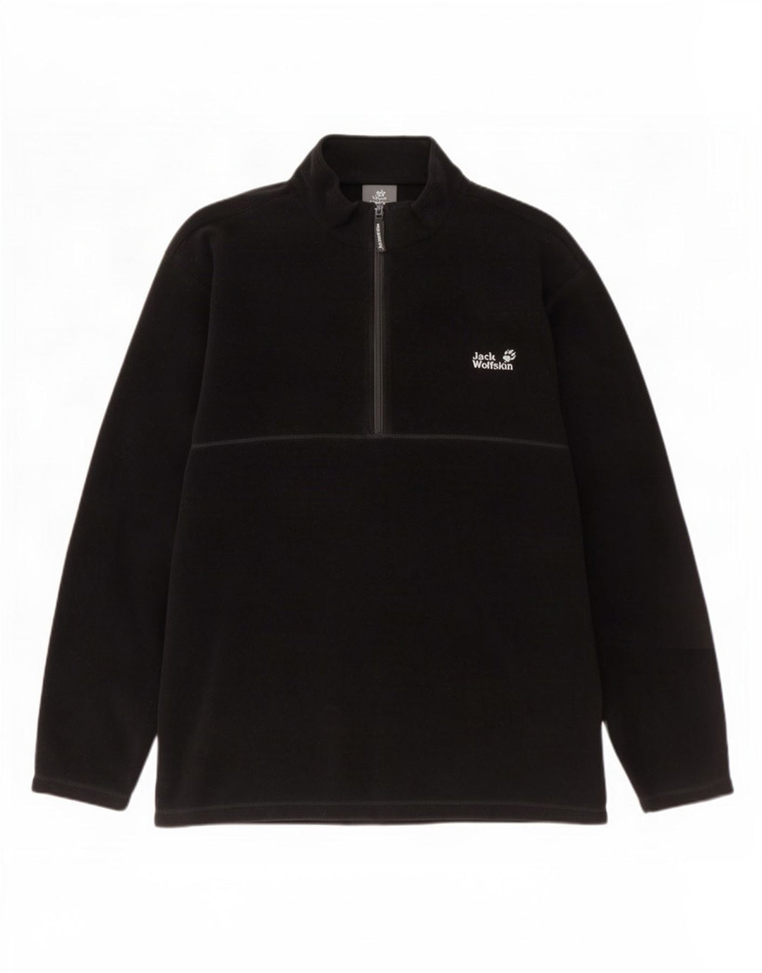 Jack Wolfskin Pull polaire à col zippé pour homme 2XL Noir Polyester