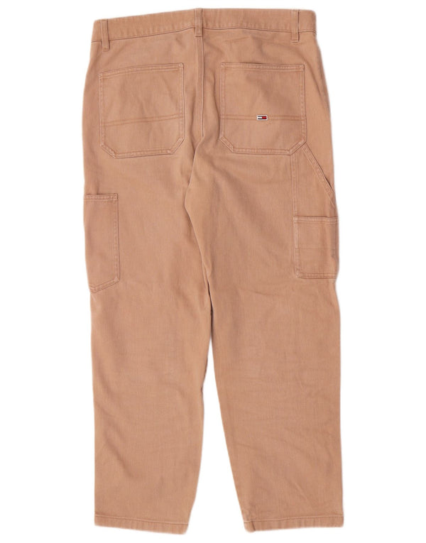 Tommy Hilfiger Pantalon court cargo droit pour femme W31 L25 Coton beige