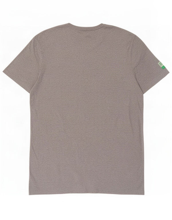 Benetton T-Shirt Graphique Peanuts Homme Gris Moyen Moucheté Coton