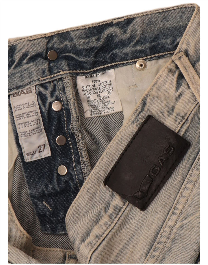 Gas Short en Jean Femme W27 Petit Bleu Coton