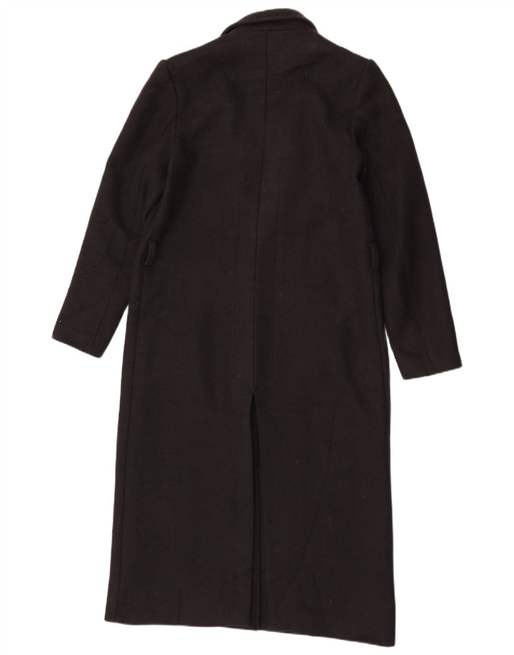 Sandro Ferrone Manteau Femme UK 12 Laine Noir Moyen